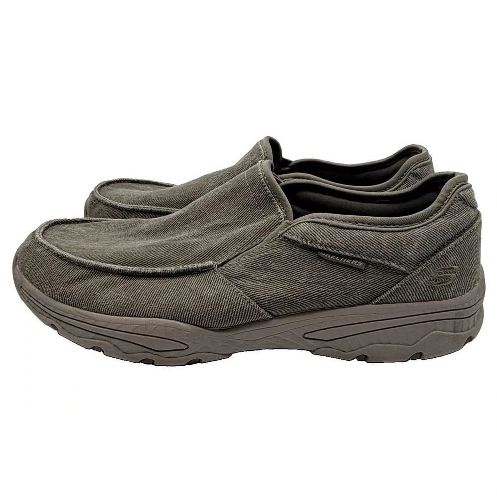 Skechers Shoes Men's Size 13 Beige Relaxed Fit Air-Cooled Memory Foam